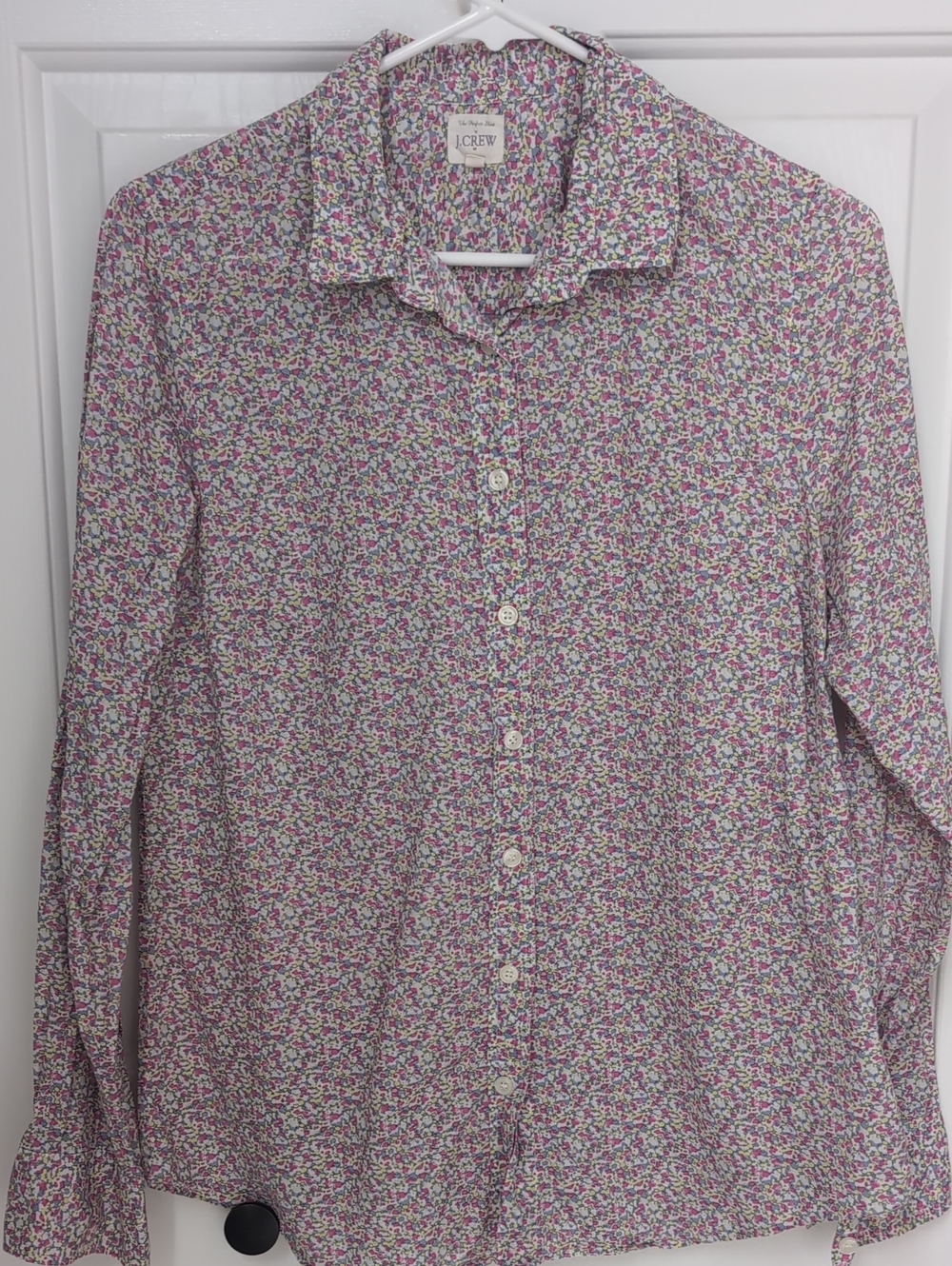 J. Crew The Perfect Shirt Floral Print Cotton Button Down